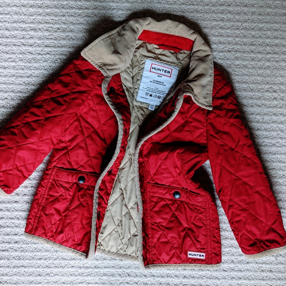 Red Hunter Quilted Jacket 3T
